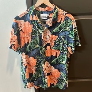 Summer floral button down